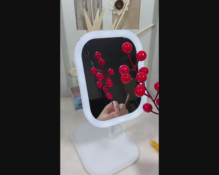 Tabletop LED Makeup Mirror 3 color changing style